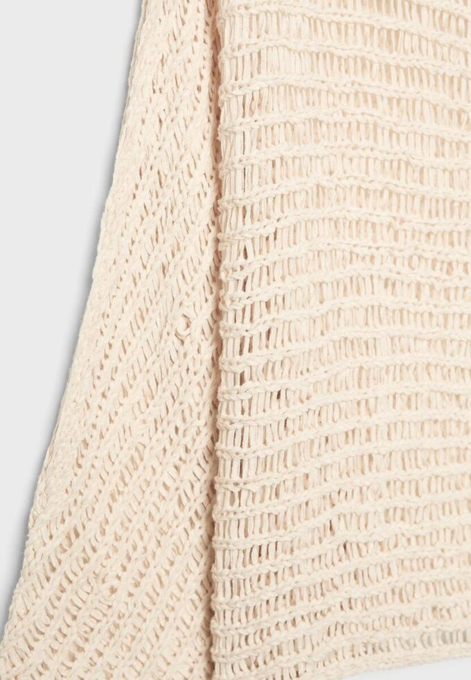Strickpullover im Cape-Stil mit Schleife