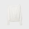 Strickpullover mit asymmetrischem, geripptem Saum
