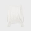 Strickpullover mit asymmetrischem, geripptem Saum