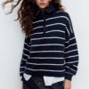 Strickpullover mit Reißverschluss Strickpullover mit Reißverschluss