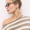 Strickpullover mit U-Boot-Ausschnitt Strickpullover mit U-Boot-Ausschnitt