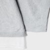 Strickpullover mit U-Boot-Ausschnitt und Überlagerung