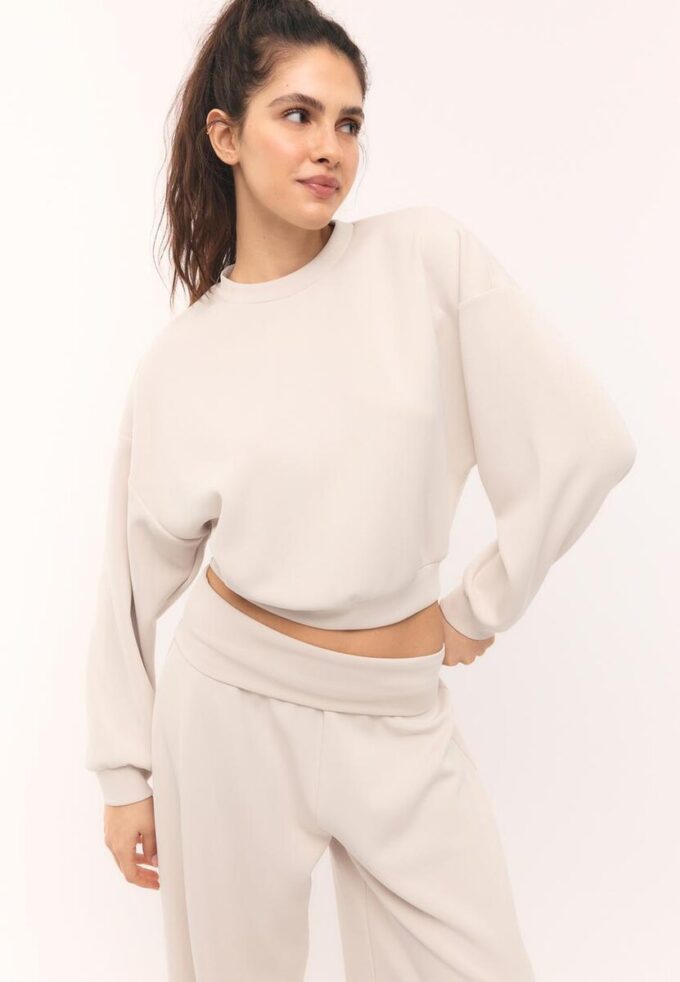 Sweatshirt mit Fledermausärmeln und Soft Touch-Griff