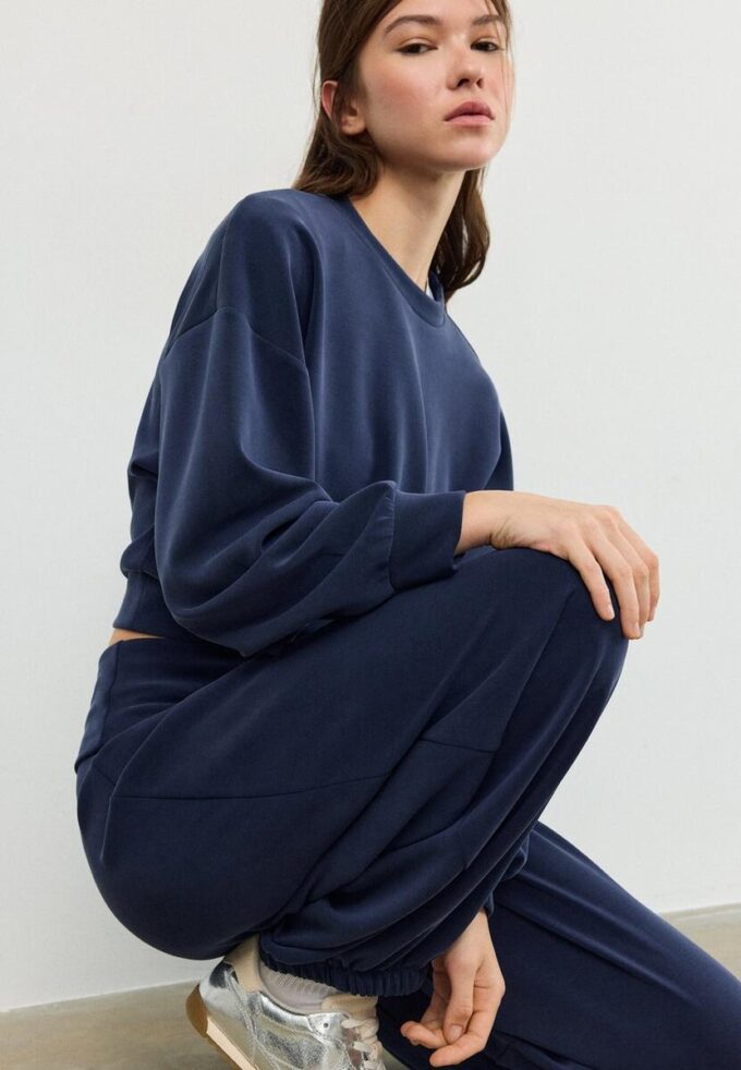 Sweatshirt mit Fledermausärmeln und Soft Touch-Griff