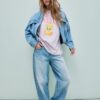 Sweety Kurzarm-T-Shirt mit Rundhalsausschnitt Sweety Kurzarm-T-Shirt mit Rundhalsausschnitt