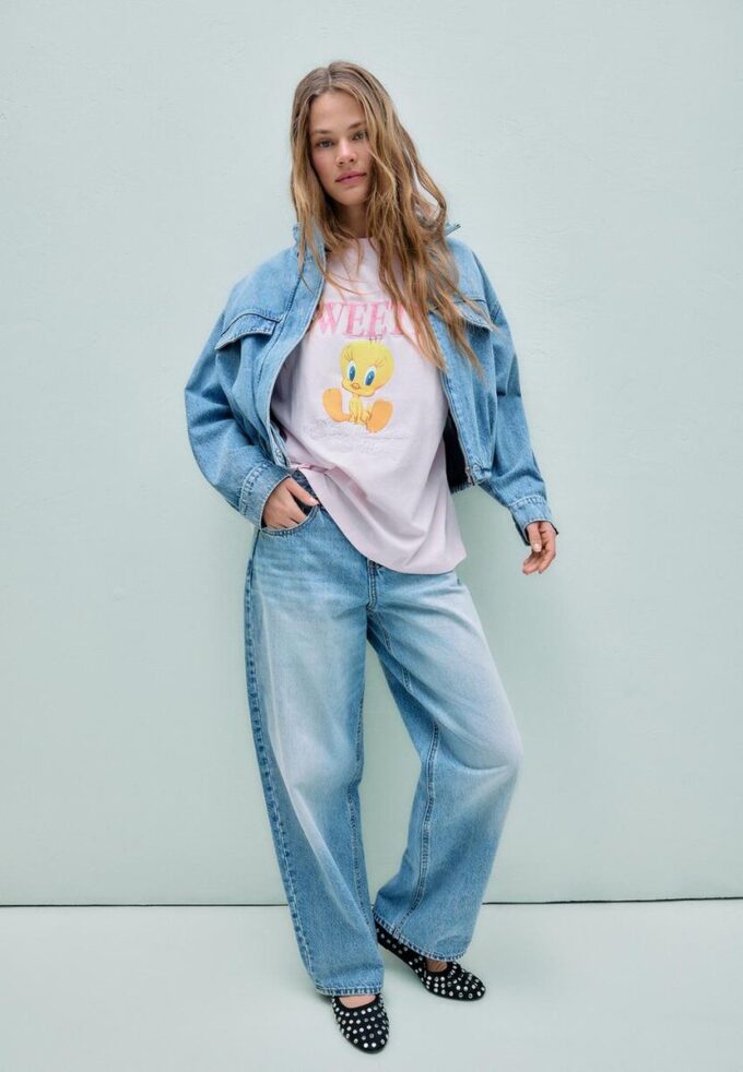 Sweety Kurzarm-T-Shirt mit Rundhalsausschnitt Sweety Kurzarm-T-Shirt mit Rundhalsausschnitt