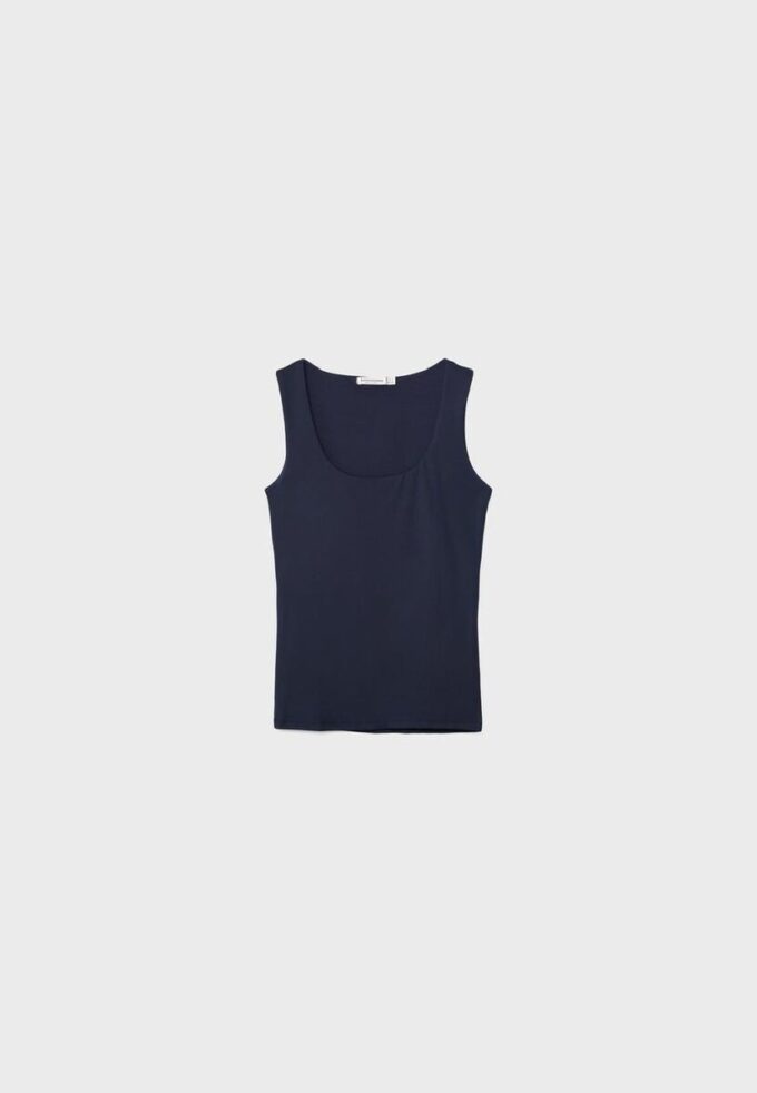 T-Shirt aus Polyamid mit breiten Trägern T-Shirt aus Polyamid mit breiten Trägern