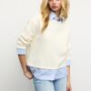 T-Shirt aus zwei Materialien T-Shirt aus zwei Materialien