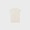 T-Shirt im Qipao-Stil mit Flockdruck T-Shirt im Qipao-Stil mit Flockdruck