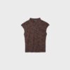 T-Shirt im Qipao-Stil mit Flockdruck T-Shirt im Qipao-Stil mit Flockdruck