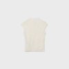 T-Shirt im Qipao-Stil mit Flockdruck T-Shirt im Qipao-Stil mit Flockdruck