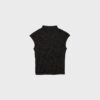 T-Shirt im Qipao-Stil mit Flockdruck T-Shirt im Qipao-Stil mit Flockdruck