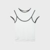 T-Shirt mit doppeltem Kontrast