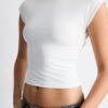 T-Shirt mit offenem Rücken