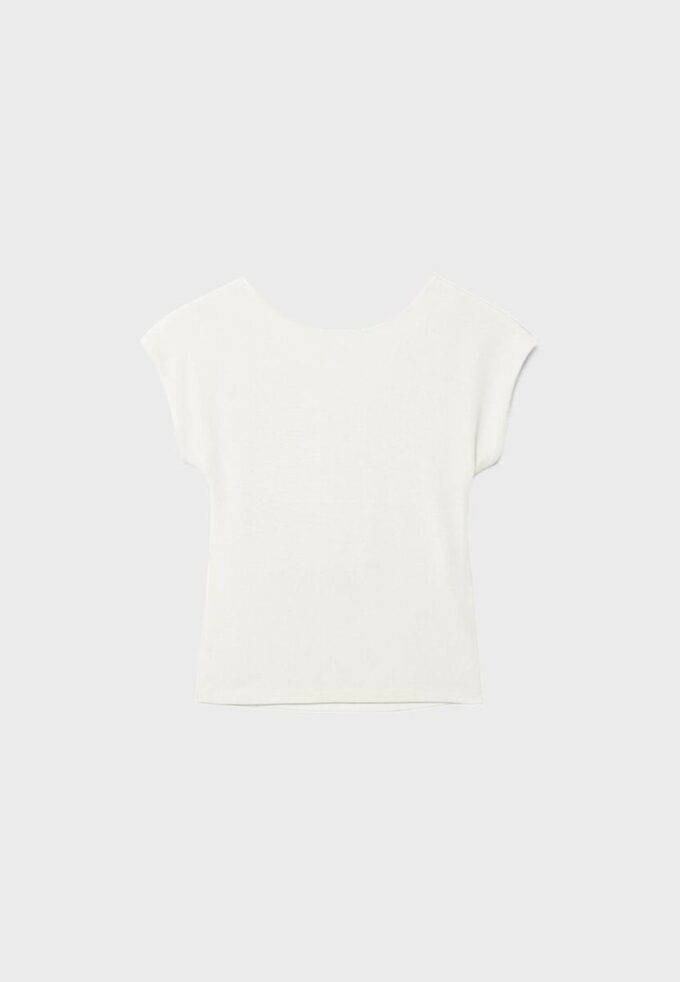 T-Shirt mit offenem Rücken
