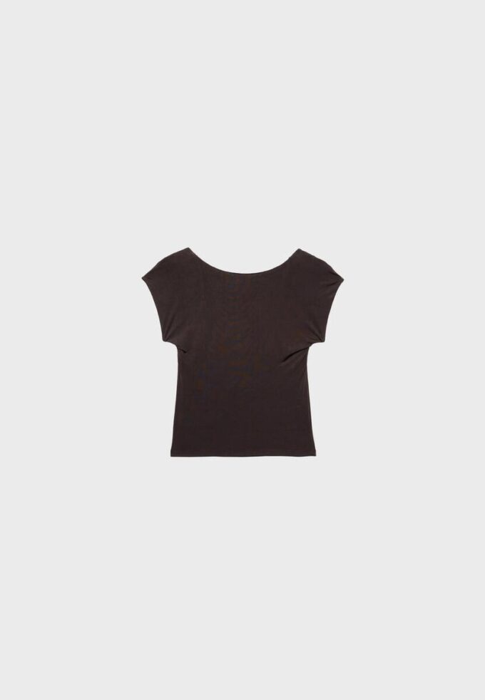 T-Shirt mit offenem Rücken