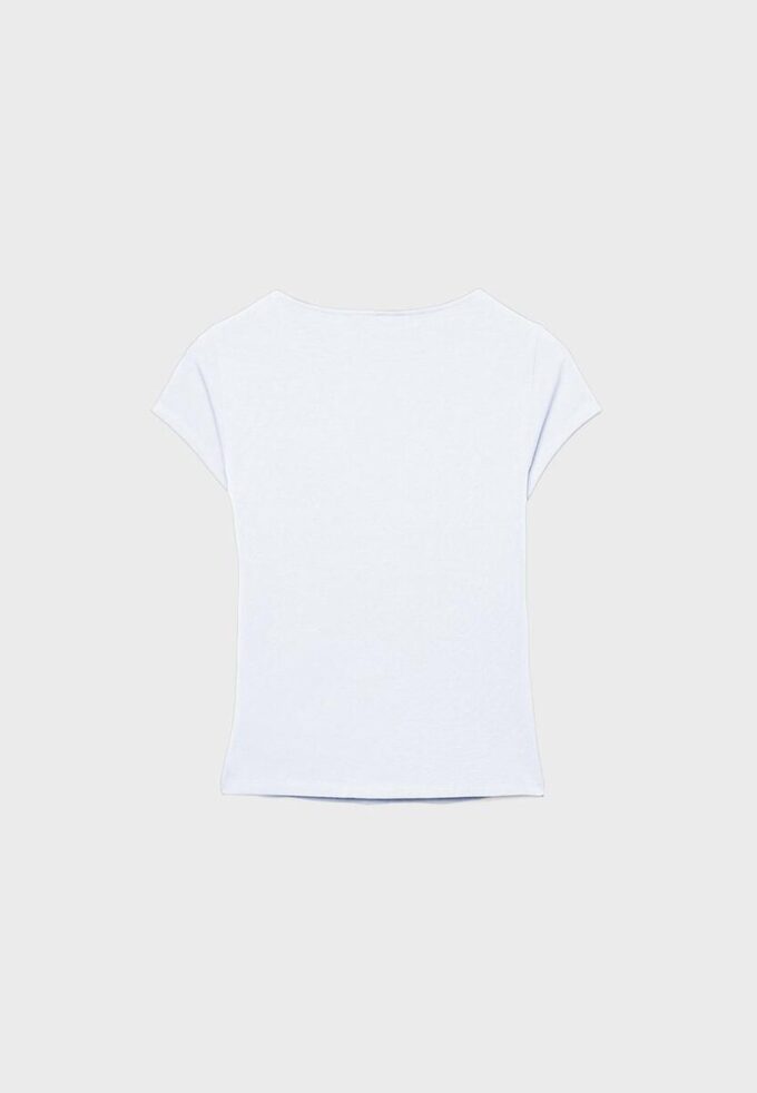 T-Shirt mit V-Ausschnitt und kurzen Ärmeln