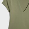 T-Shirt mit V-Ausschnitt und kurzen Ärmeln
