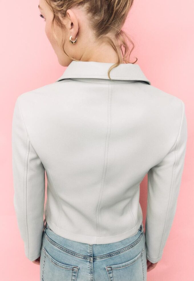 Taillierte Jacke in Lederoptik Taillierte Jacke in Lederoptik