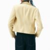 Taillierte Jacke in Lederoptik