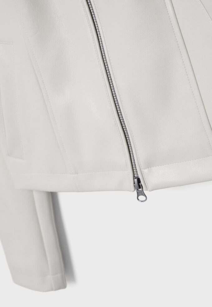 Taillierte Jacke in Lederoptik Taillierte Jacke in Lederoptik