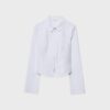 Tailliertes Bengaline-Hemd mit doppeltem Reißverschluss Tailliertes Bengaline-Hemd mit doppeltem Reißverschluss