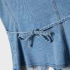 Tailliertes Denim-Oberteil Tailliertes Denim-Oberteil
