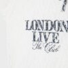 Tailliertes T-Shirt mit Spitze und grafischem Detail