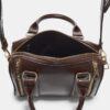 Tasche in Lederoptik mit Reißverschlüssen