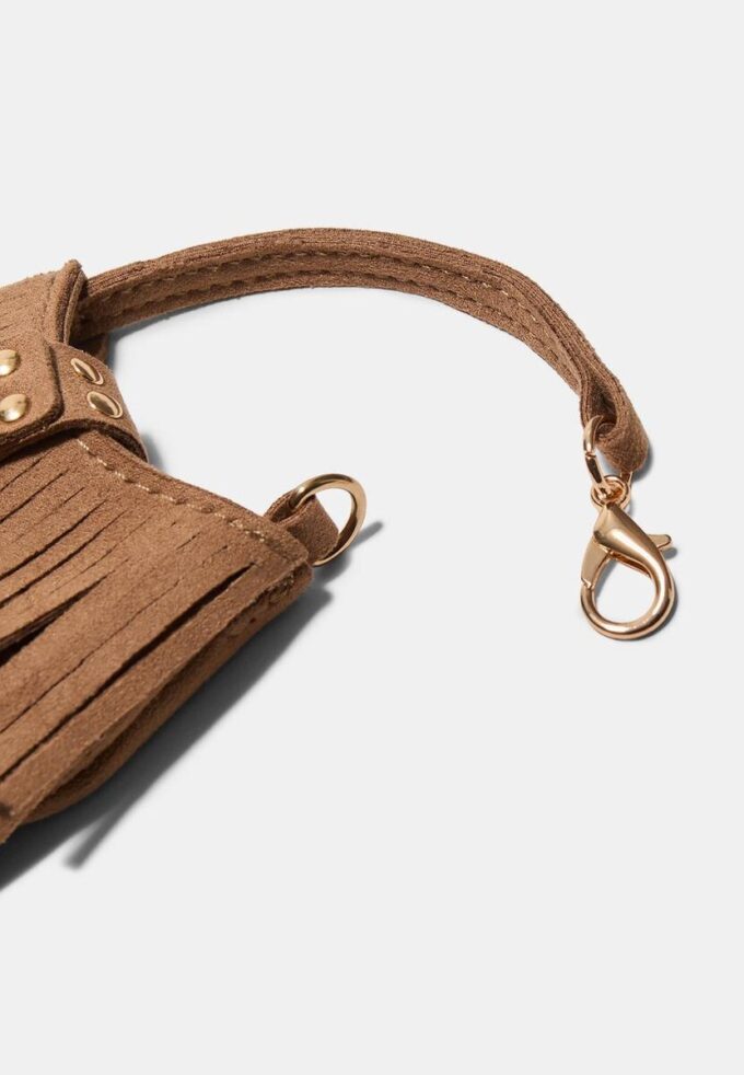 Taschenanhänger mit Fransen