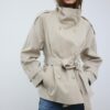 Trenchcoat mit hohem Kragen