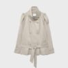 Trenchcoat mit hohem Kragen
