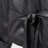 Trenchcoat mit hohem Kragen in Lederoptik Trenchcoat mit hohem Kragen in Lederoptik