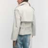 Trenchcoat mit hohem Kragen und Gürtel