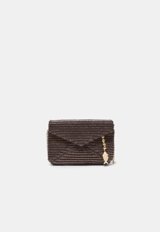 Umhängetasche im Raffia-Look