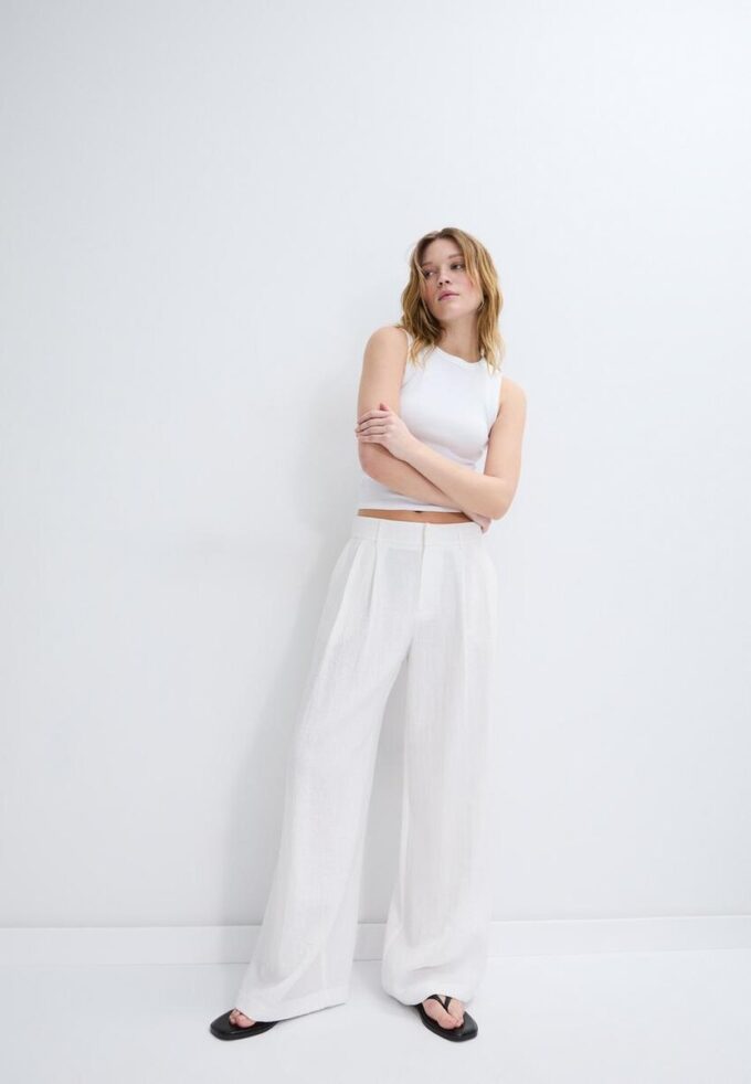 Verstellbare Hose mit Wide Leg Verstellbare Hose mit Wide Leg