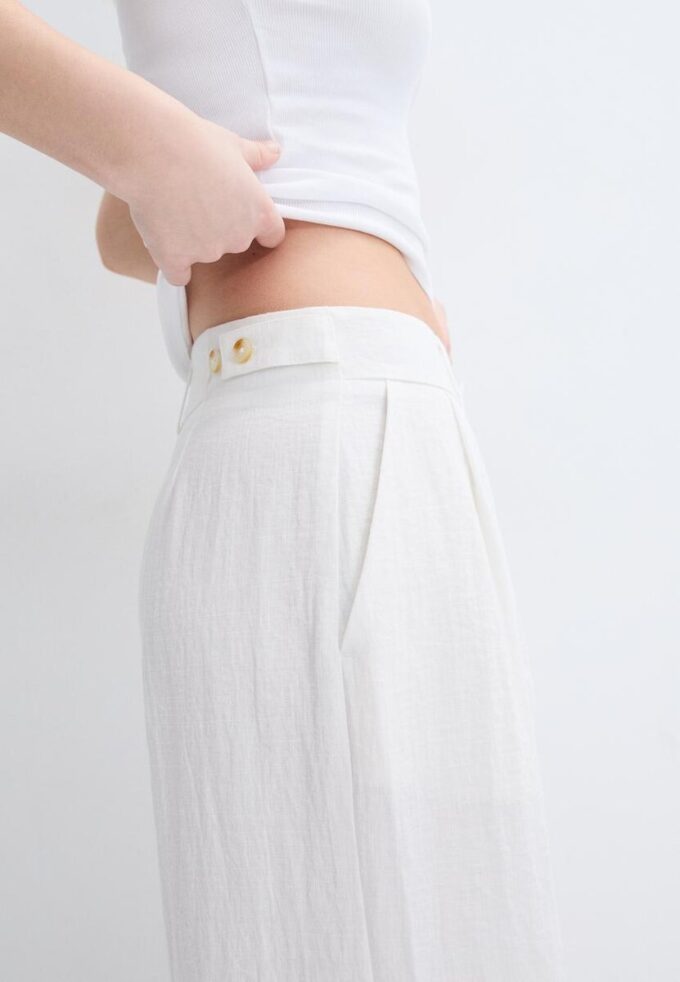Verstellbare Hose mit Wide Leg Verstellbare Hose mit Wide Leg