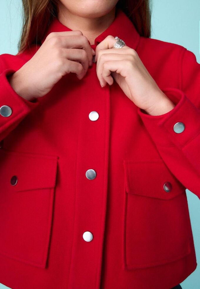 Weiche kurze Jacke