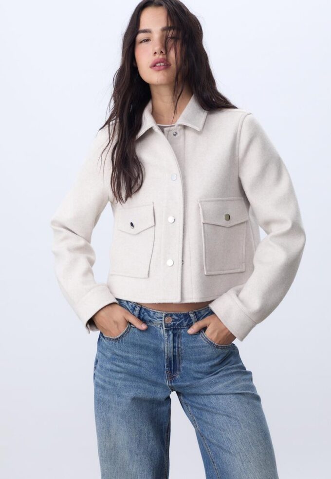 Weiche kurze Jacke Weiche kurze Jacke