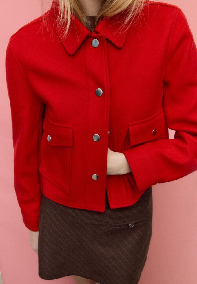 Weiche kurze Jacke