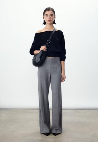 Weit geschnittene elegante Hose
