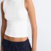 Wide Leg-Hose im Leinen-Look