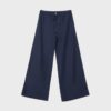 Wide Leg-Hose im Leinen-Look