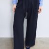 Wide Leg Hosen mit Schnallendetail