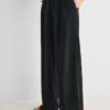 Wide Leg Hosen mit Schnallendetail