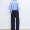 Wide Leg Hosen mit Schnallendetail