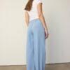 Wide Leg Hosen mit Schnallendetail
