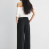 Wide Leg Hosen mit Schnallendetail