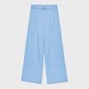 Wide Leg Hosen mit Schnallendetail