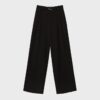 Wide Leg Hosen mit Schnallendetail
